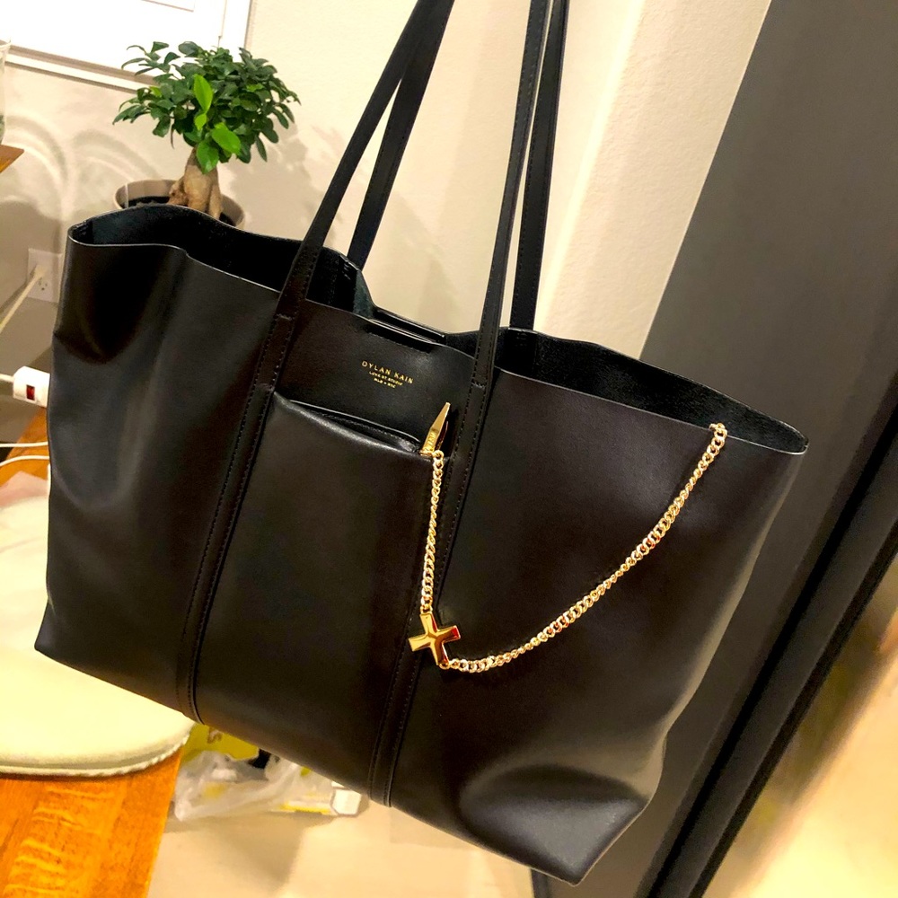 Dylan Kain Tote Bag with Chain Purse